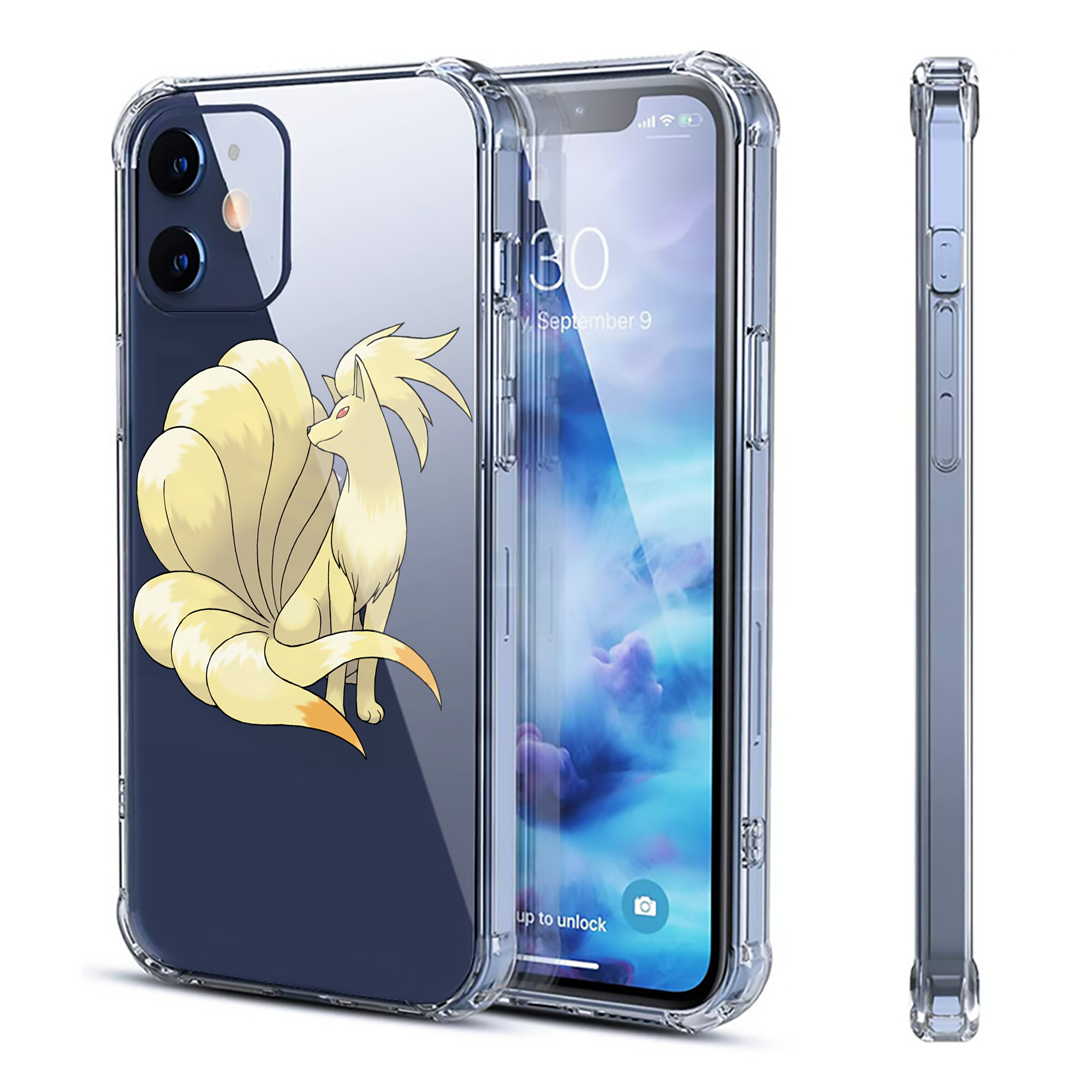 （画像用） ポケットモンスター Pokémon 【iPhone 12シリーズ対応】透明スマホケース（クリアソフトケース）